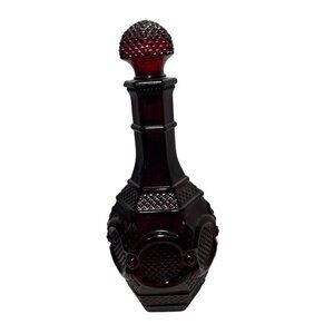 Avon Cape Cod Wine Decanter Bubble Bath Bottle With Box Empty